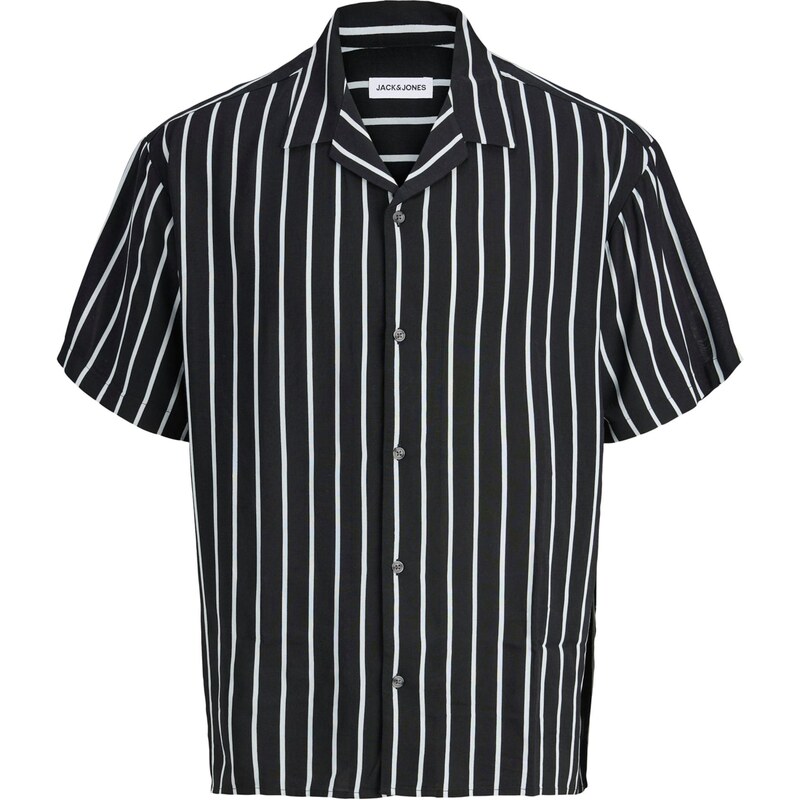 JACK & JONES Košeľa JJEJeff čierna / biela 67802542