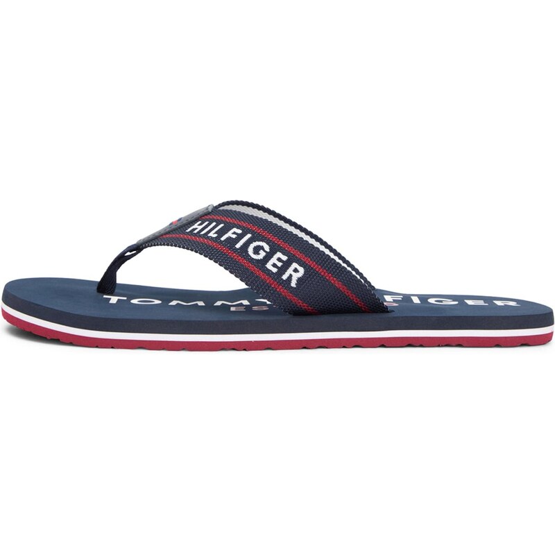 TOMMY HILFIGER Žabky námornícka modrá / červená / biela 67802581