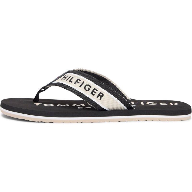 TOMMY HILFIGER Žabky čierna / biela 67802579