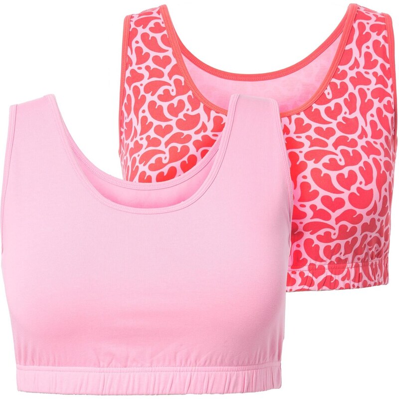 Ulla Popken Podprsenka ružová / pitaya 67802600