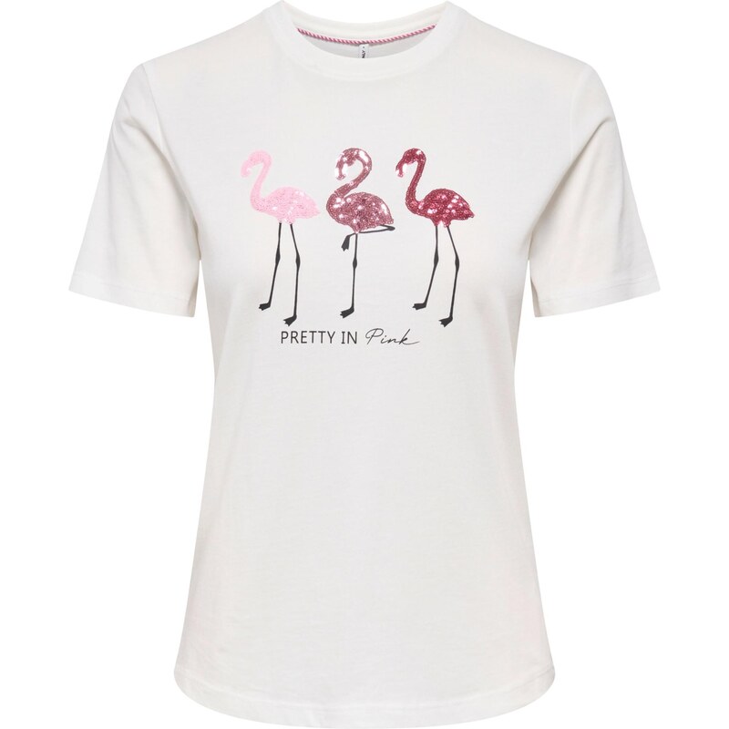 ONLY Tričko ONLKITA ružová / ružová / malinová / šedobiela 67802671