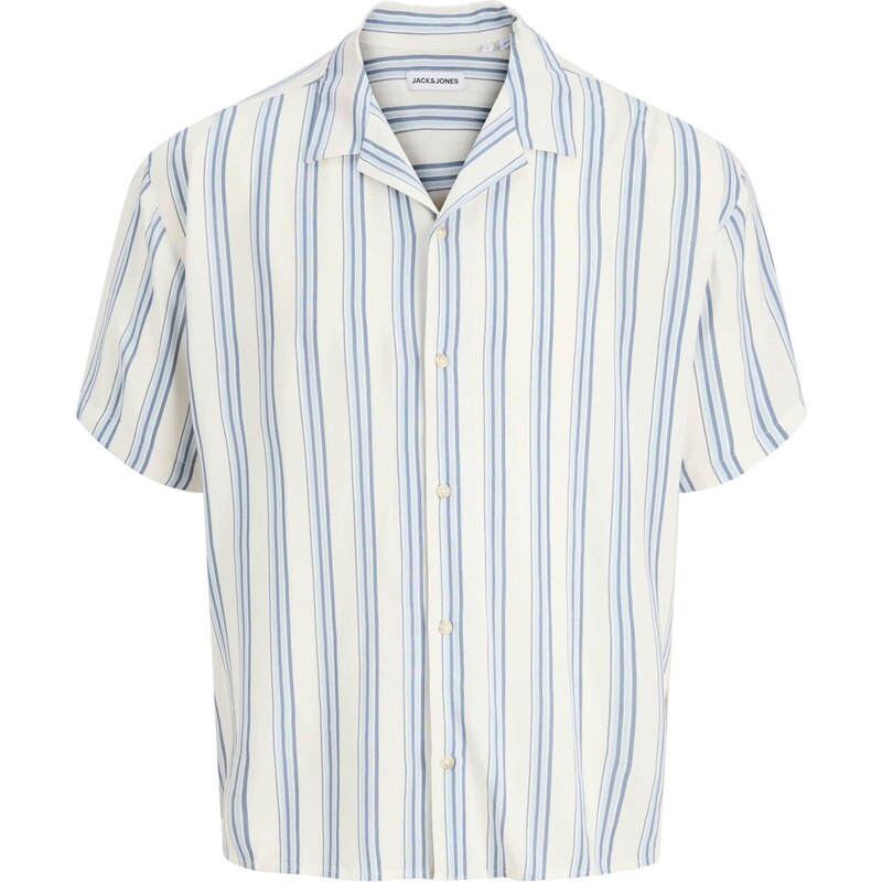 JACK & JONES Košeľa JJEJeff zafírová / svetlomodrá / prírodná biela 67802677