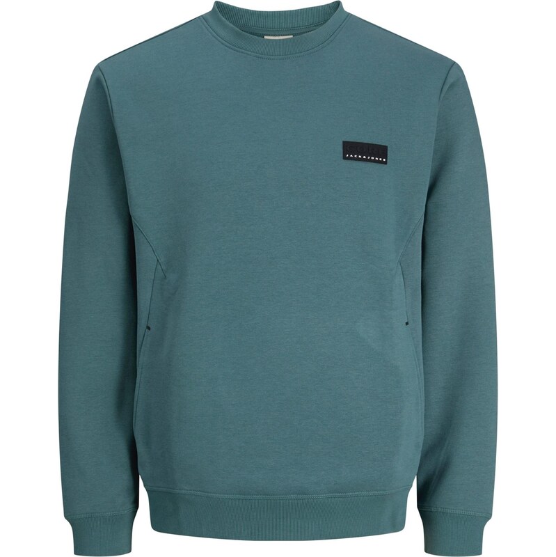 JACK & JONES Mikina JCOFUSION dymovo modrá / čierna 67802692