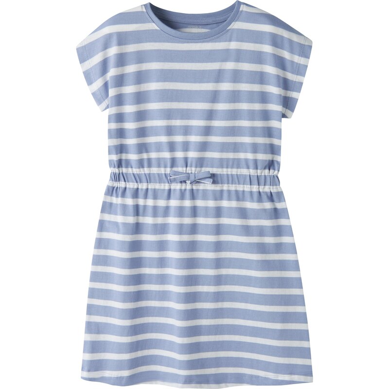 NAME IT Šaty NKFMIE modrosivá / biela 67802706