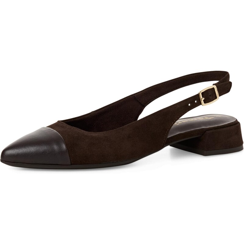 Tamaris Baleríny s ramienkom tmavohnedá 67802839