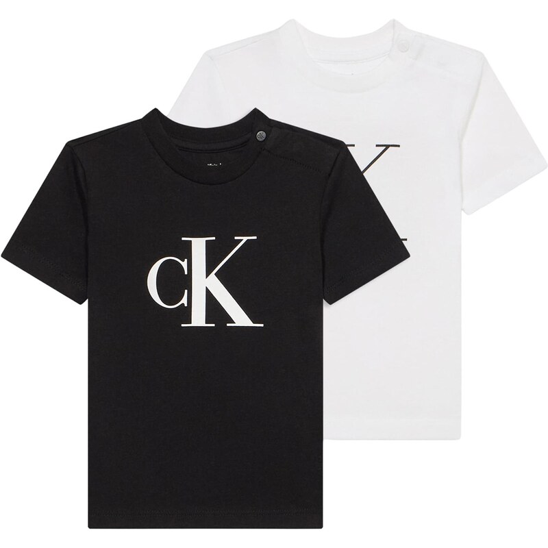 Calvin Klein Jeans Tričko čierna / biela 67802874