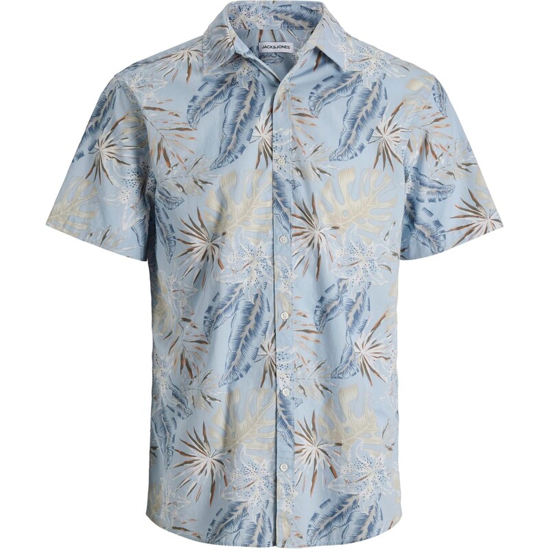 JACK & JONES Košeľa JJHonolulu béžová / námornícka modrá / nebesky 67802882
