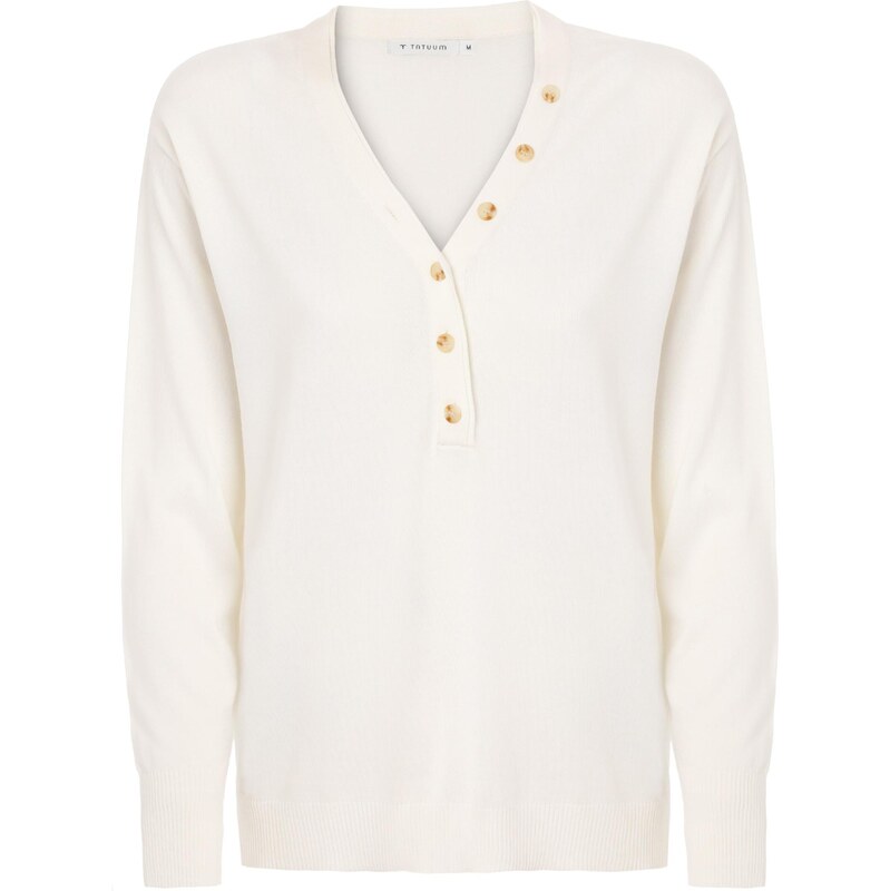 TATUUM Sveter TELLA šedobiela 67802889