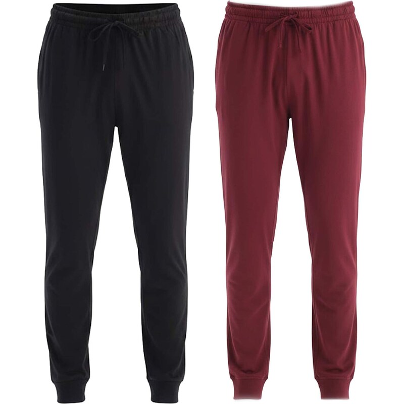 Dagi Pyžamové nohavice bordová / čierna 67802941