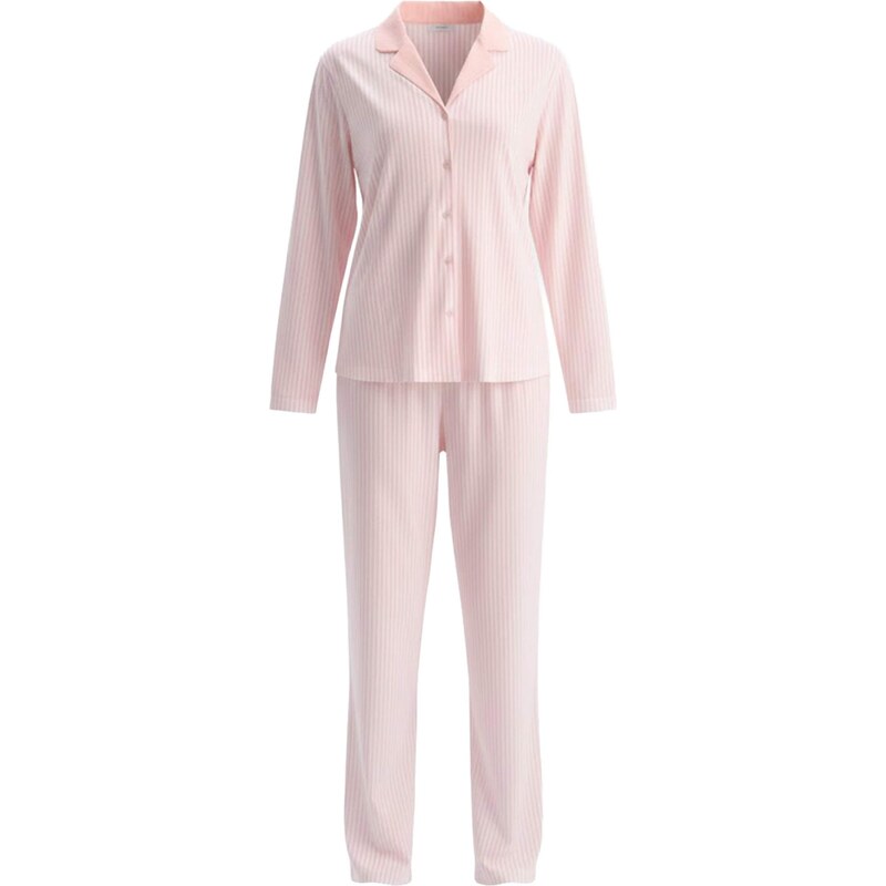 Dagi Pyžamo svetloružová / biela 67802925