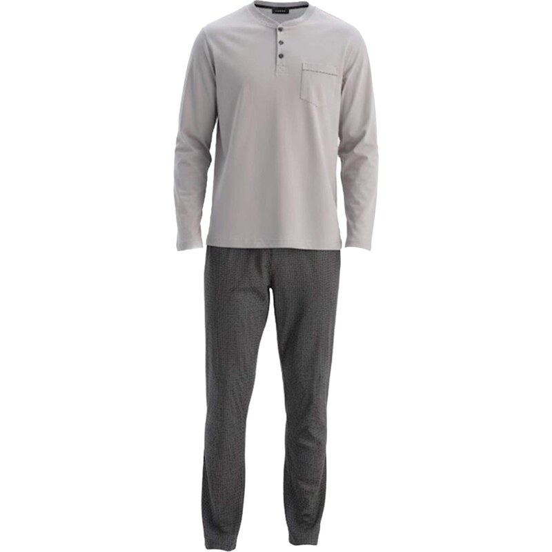 Dagi Dlhé pyžamo svetlosivá / tmavosivá 67802929