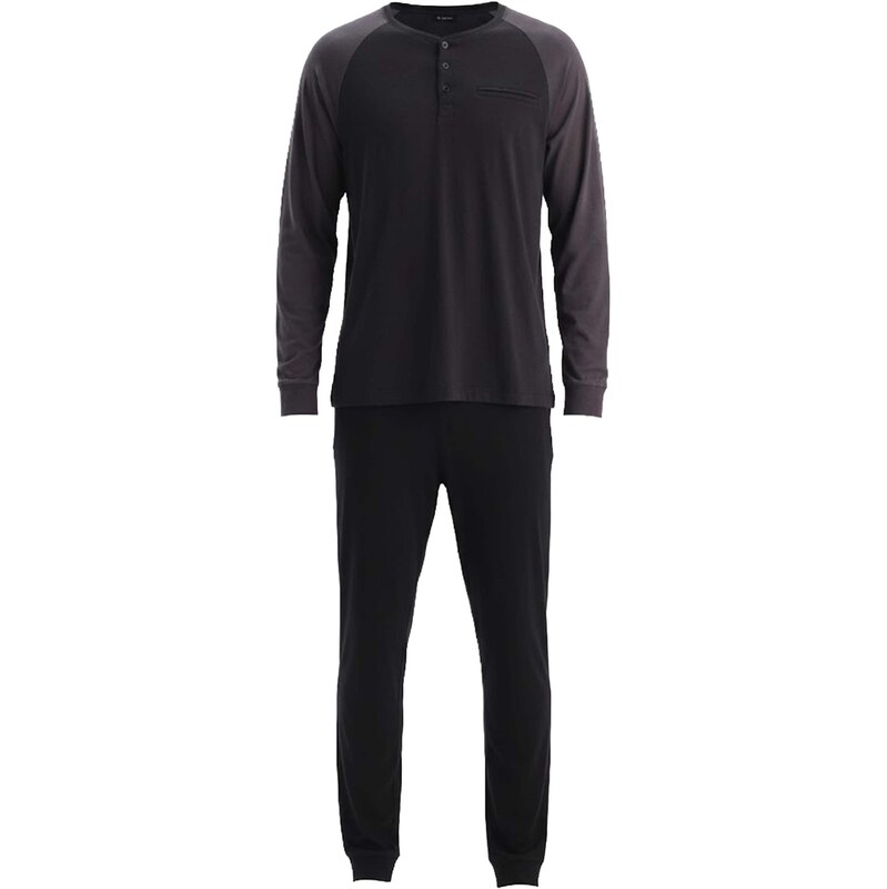 Dagi Dlhé pyžamo sivá / čierna 67802939