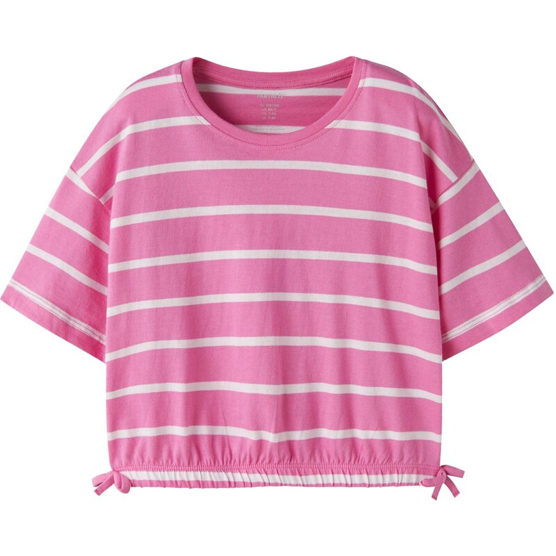NAME IT Tričko NKFFUNION ružová / biela 67802961
