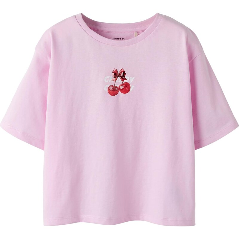 NAME IT Tričko NKFFARINAZ ružová / ružová / krvavo červená / biela 67803024