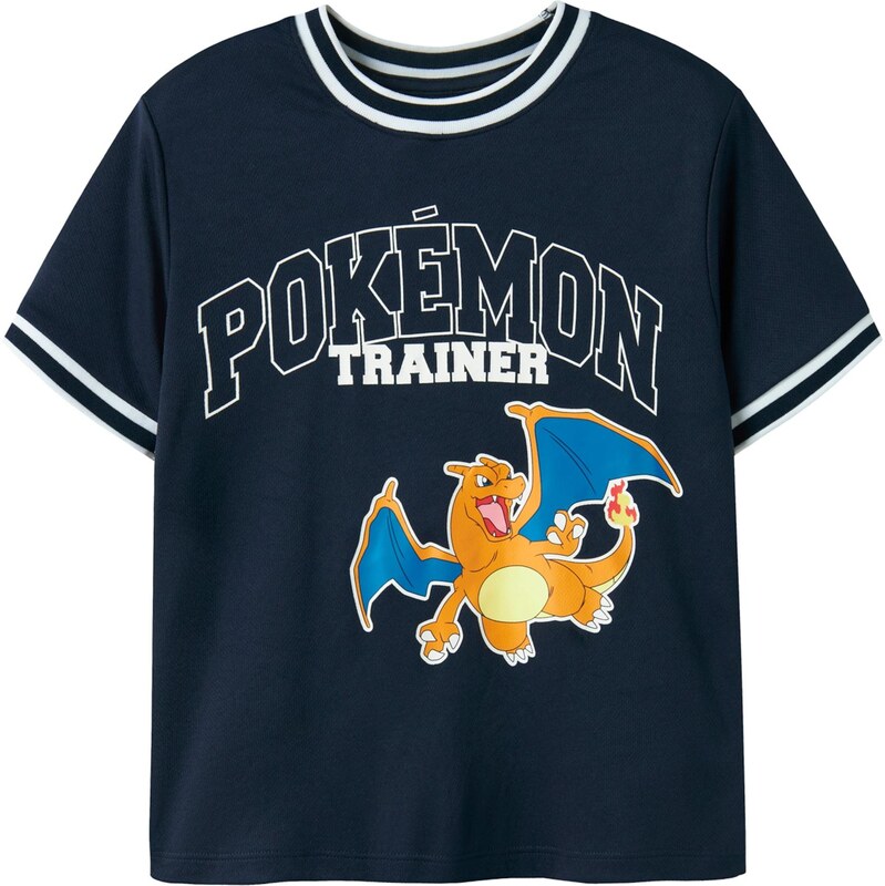 NAME IT Tričko NKMMORIS POKEMON modrá / námornícka modrá / oranžová / 67803009