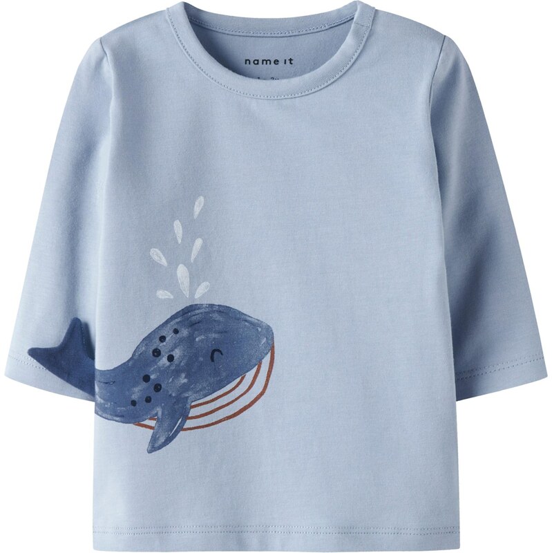 NAME IT Tričko NBMFLOP námornícka modrá / modrosivá / nebesky modrá / 67803033