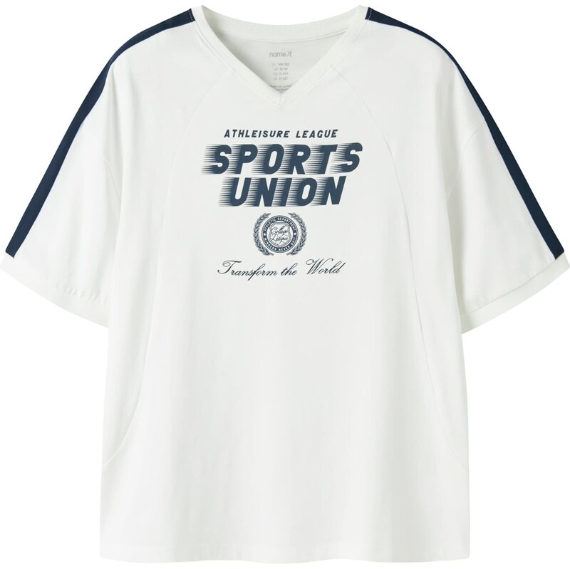 NAME IT Tričko NKMFINNI námornícka modrá / biela 67803026