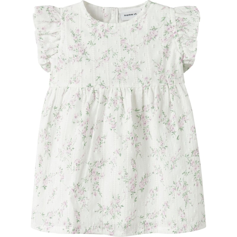 NAME IT Šaty NBFFRITING zelená / fialová / biela 67803034