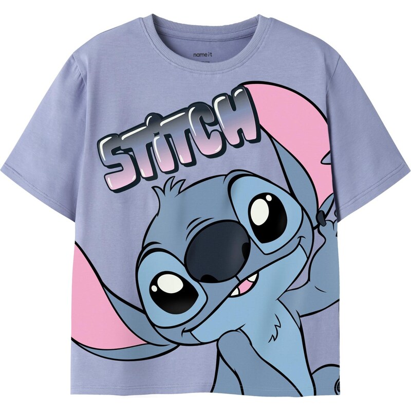 NAME IT Tričko NKFMORISSINA STITCH opálová / fialová / ružová / čierna 67803016