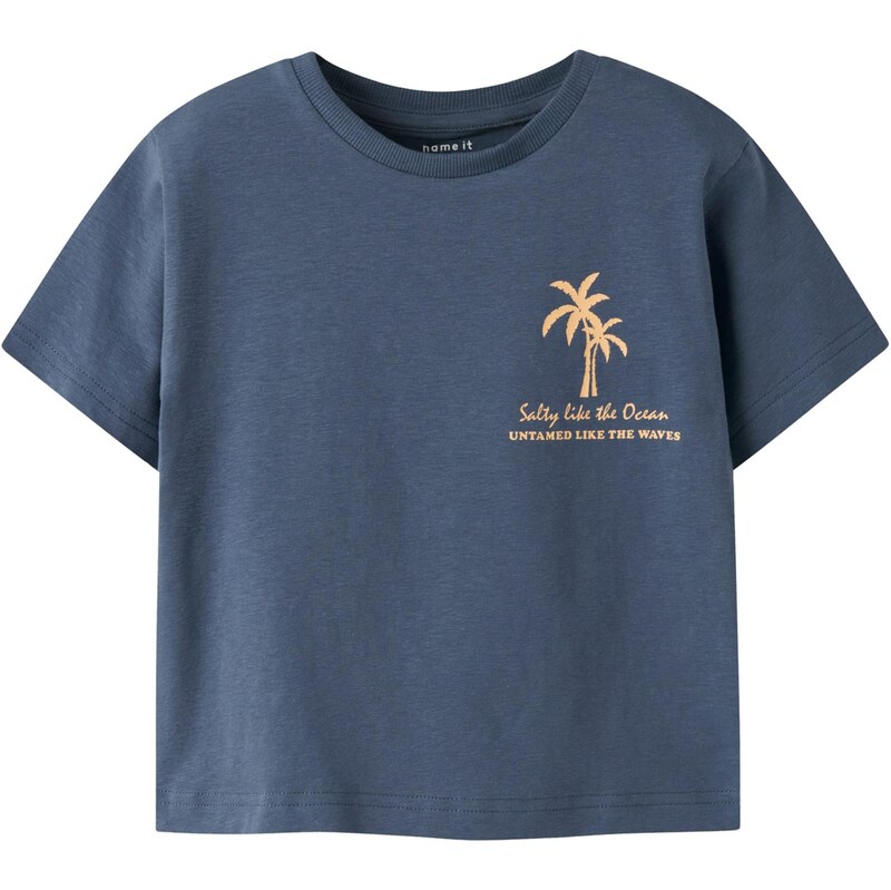 NAME IT Tričko NMMFLOM indigo / žltá 67803030