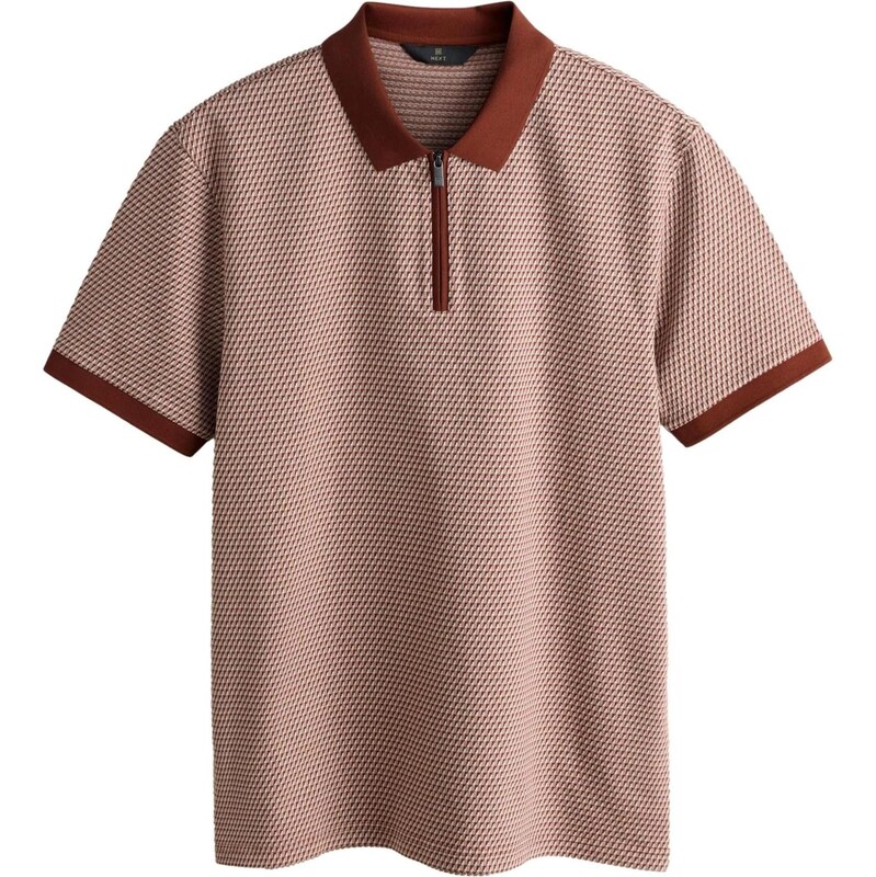 Next Tričko béžová / vínovo červená 67803100