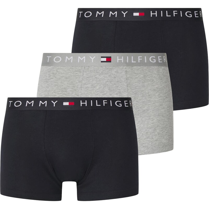 Tommy Hilfiger Underwear Boxerky sivá melírovaná / červená / čierna / 67803145