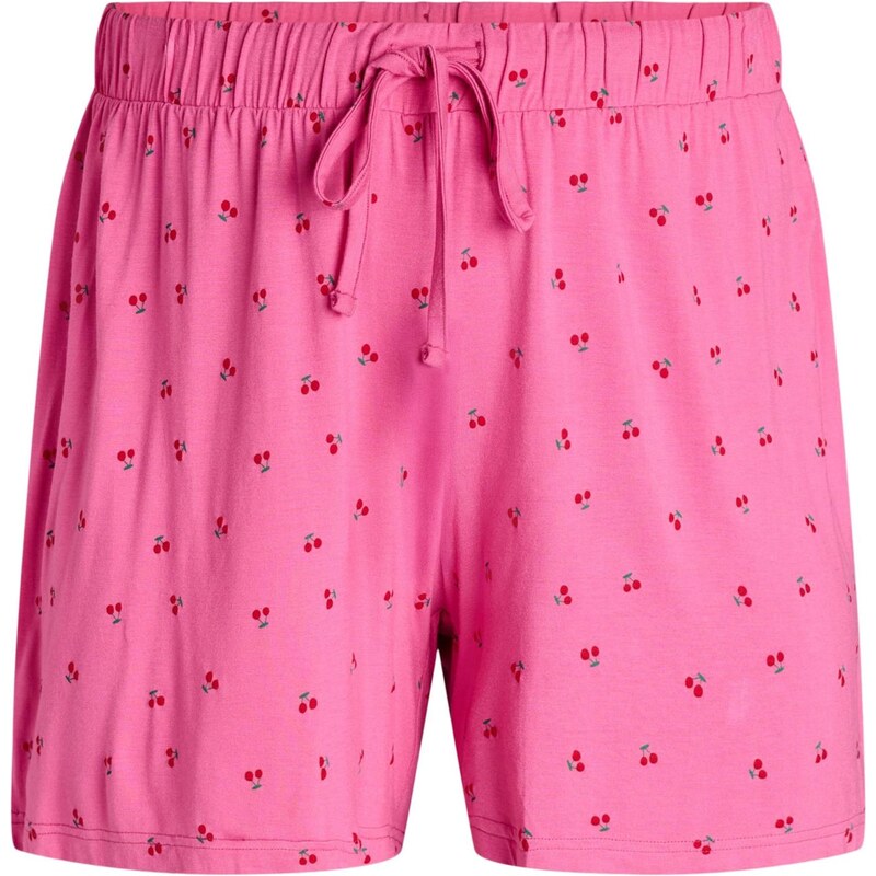 Zizzi Pyžamové nohavice Mhali petrolejová / ružová / čerešňová 67803148