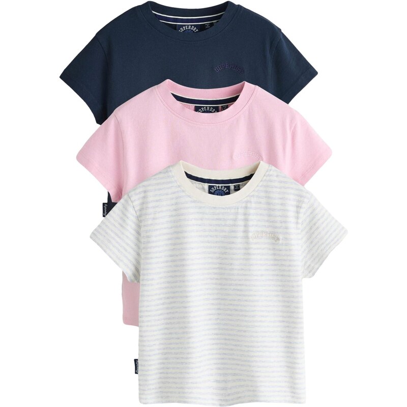 Superdry & Co Funkčné tričko svetlobéžová / námornícka modrá / fialová 67803178