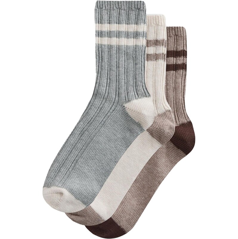 Next Ponožky sivá / tmavošedá / farby bahna 67803190