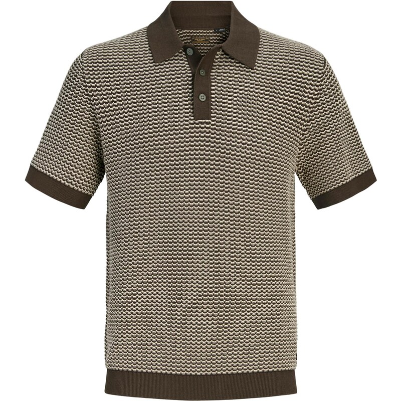 JACK & JONES Sveter JPRBLUKingsley svetlohnedá / tmavohnedá 67803262