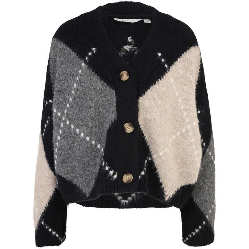 Noella Kardigán Laiana béžová / námornícka modrá / sivá melírovaná 67803439