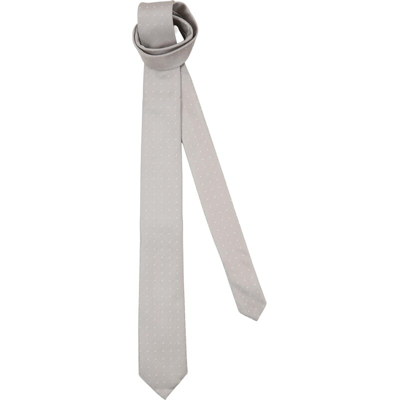 Calvin Klein Kravata SKOKIE tmavobéžová / biela 67803588