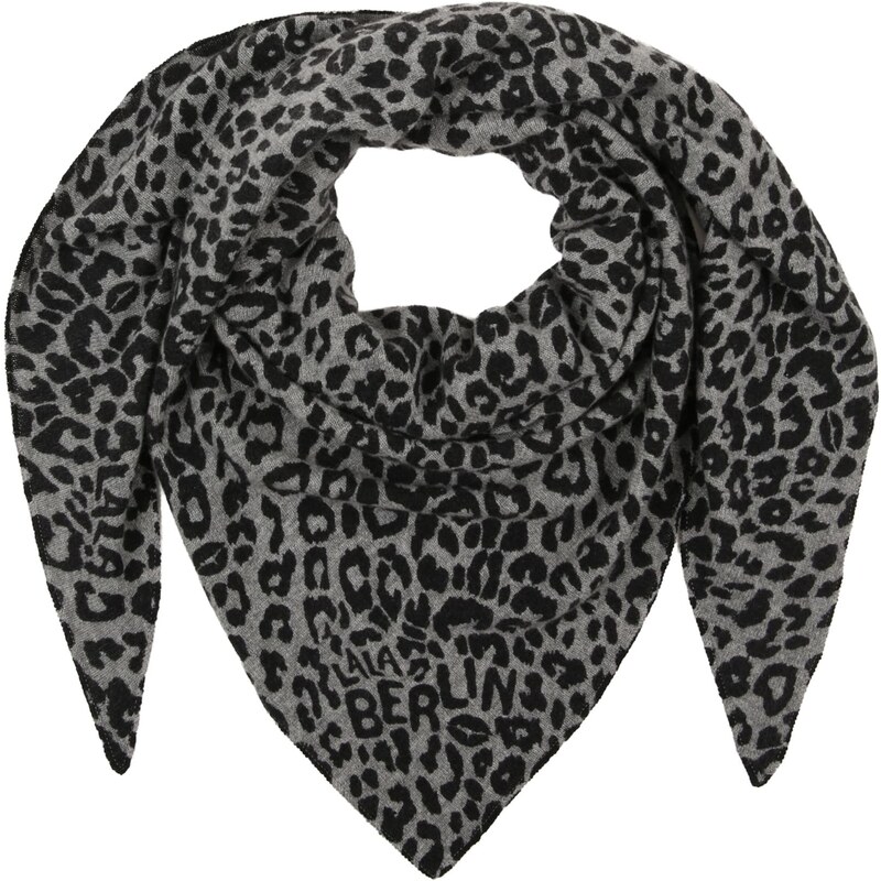 Lala Berlin Šál svetlosivá / čierna 67803565