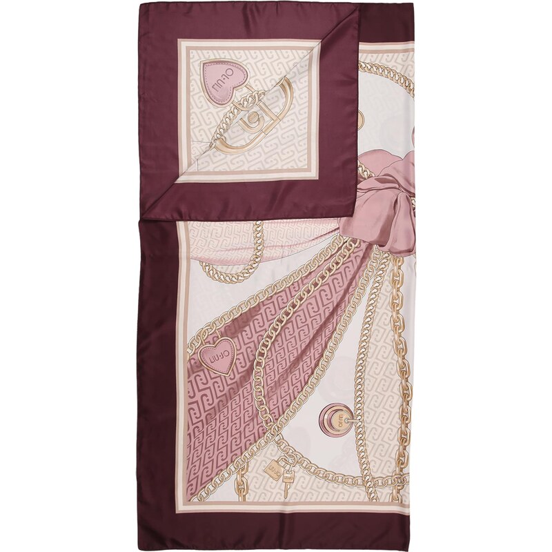 Liu Jo Šatka béžová / ružová / vínovo červená / šedobiela 67803577