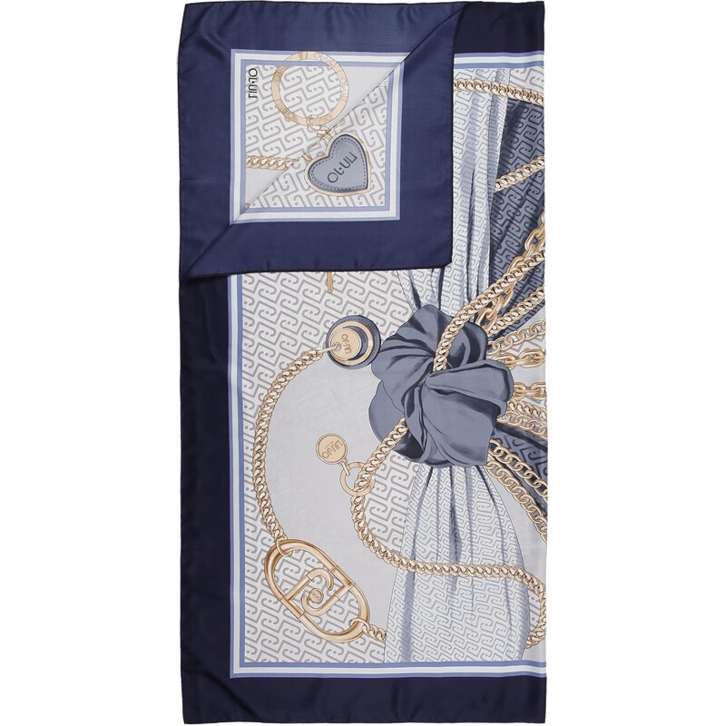 Liu Jo Šatka tmelová / svetlobéžová / modrá / námornícka modrá 67803624