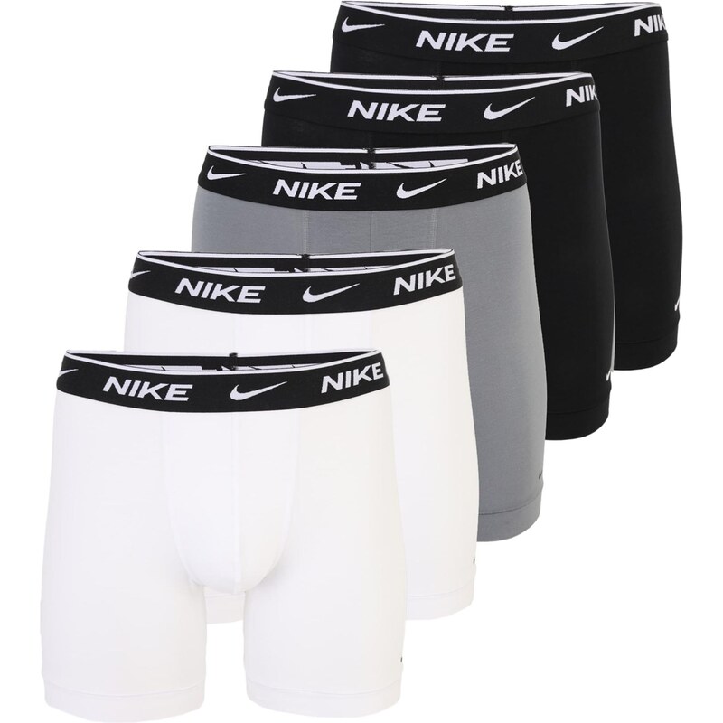 NIKE Underwear Boxerky tmavosivá / čierna / biela 67803631