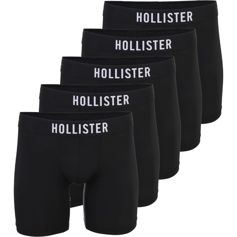 HOLLISTER Boxerky čierna / biela 67803636