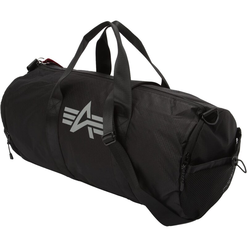 ALPHA INDUSTRIES Cestovná taška svetlosivá / čierna 67803615