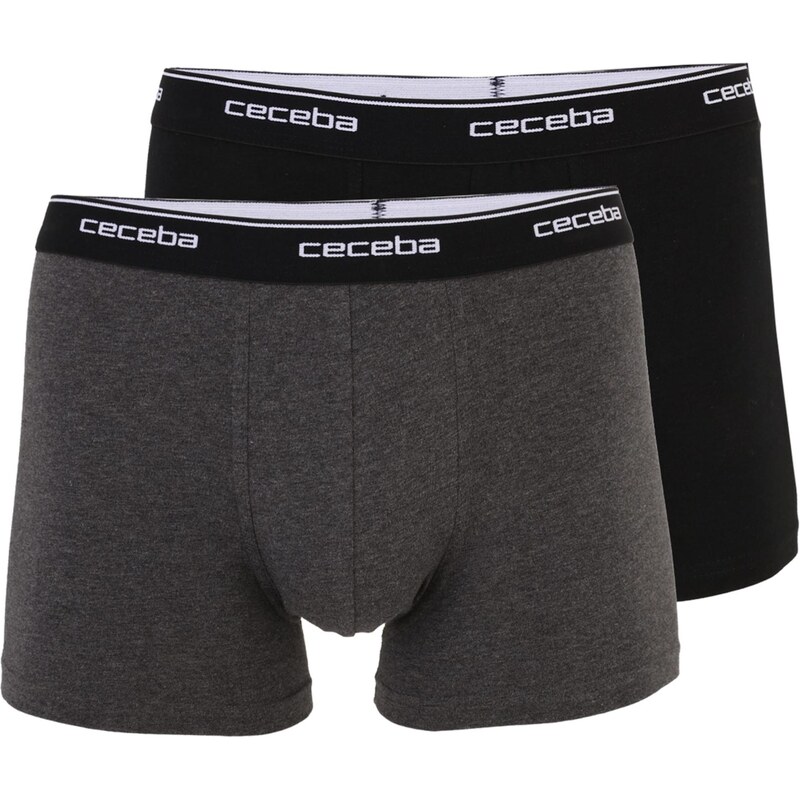 CECEBA Boxerky sivá melírovaná / čierna / biela 67803627