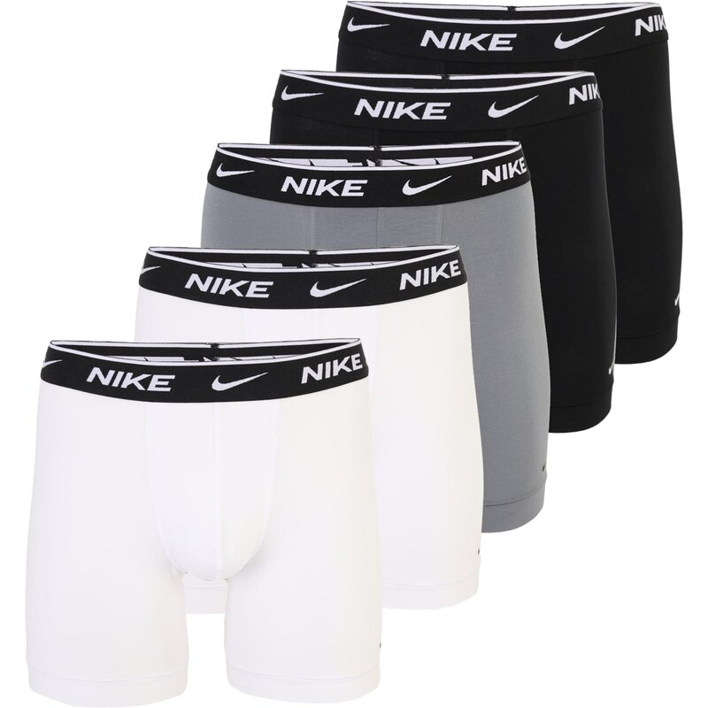 NIKE Underwear Boxerky Everyday sivá / čierna / biela 67803638