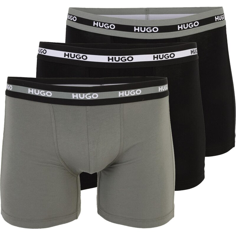 HUGO Boxerky PLANET sivá / čierna / biela 67803648