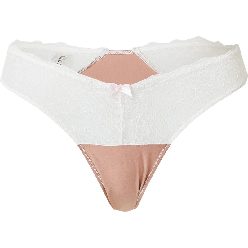 WILD LOVERS Tangá SOLENE kapučíno / biela 67803649