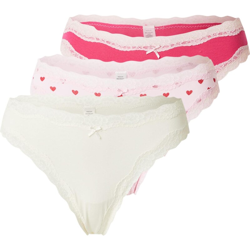 Lindex Tangá pastelovo zelená / ružová / ružová / červená 67803663