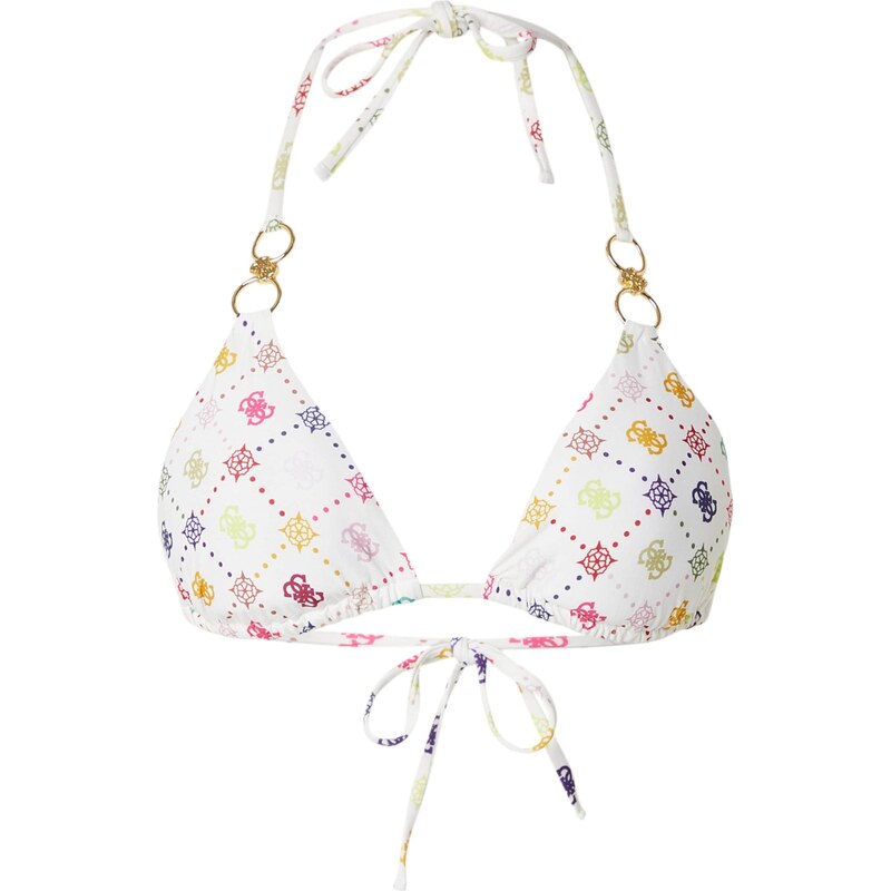 GUESS Bikinový top INES REM PADDING TRIANGLE BRA modrá / žltá / ružová 67803713