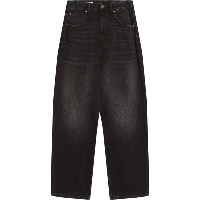 Bershka Džínsy čierna 67803389
