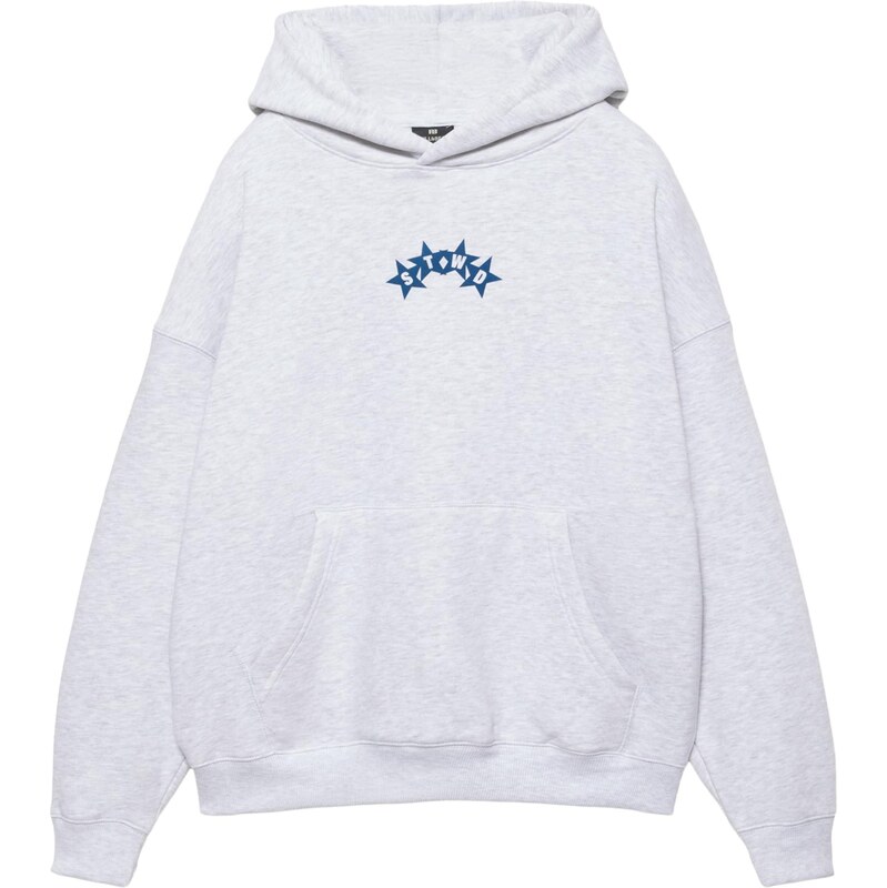 Pull&Bear Mikina STWD modrá / svetlosivá / neónovo zelená 67803416