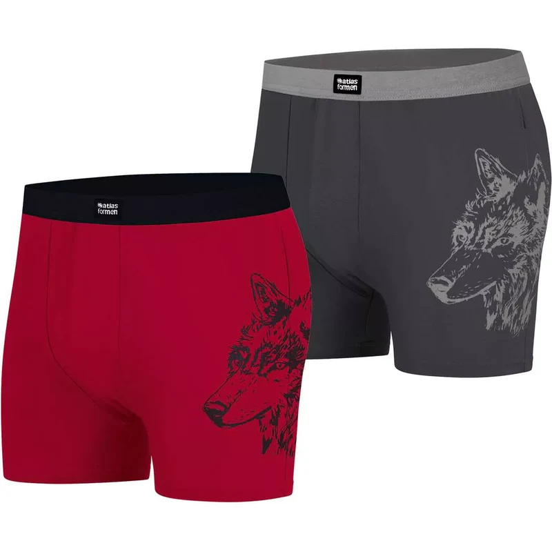 Sada 2 boxeriek Fantázia Atlas For Men Sivá 66536175