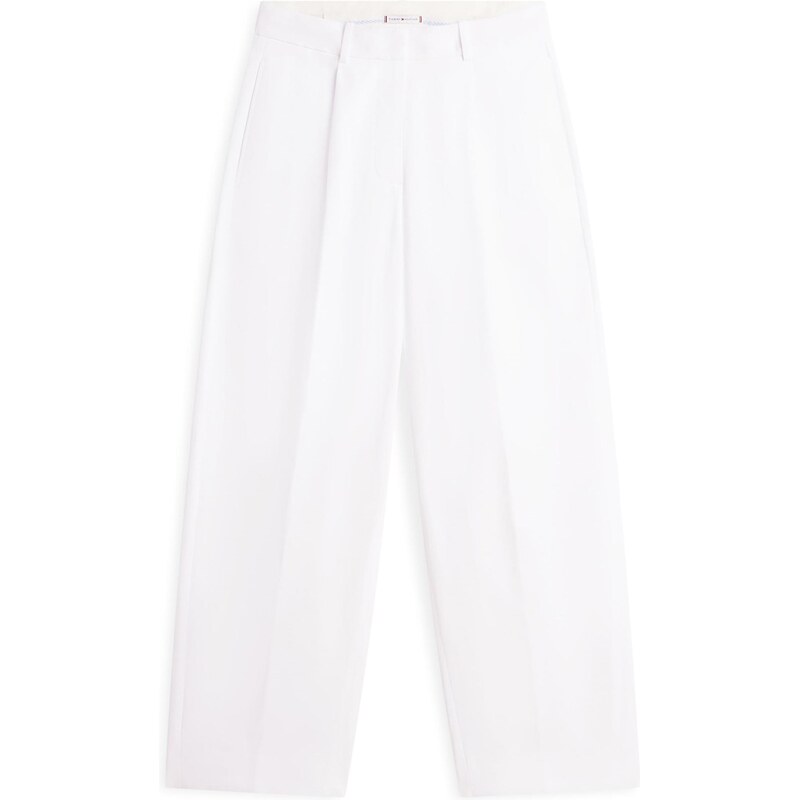 TOMMY HILFIGER Plisované nohavice biela 67820279