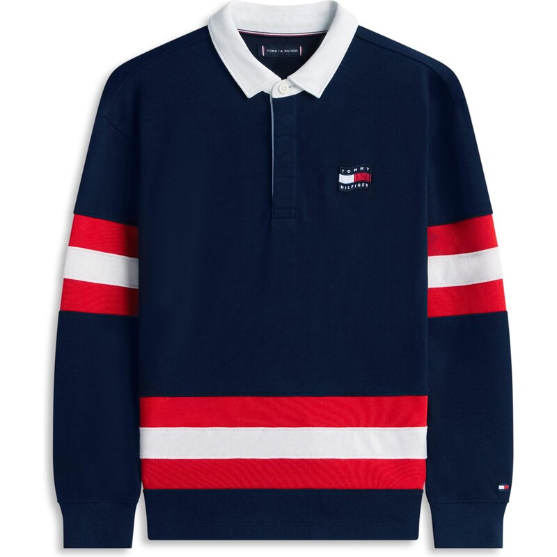 TOMMY HILFIGER Tričko námornícka modrá / červená / biela 67820285