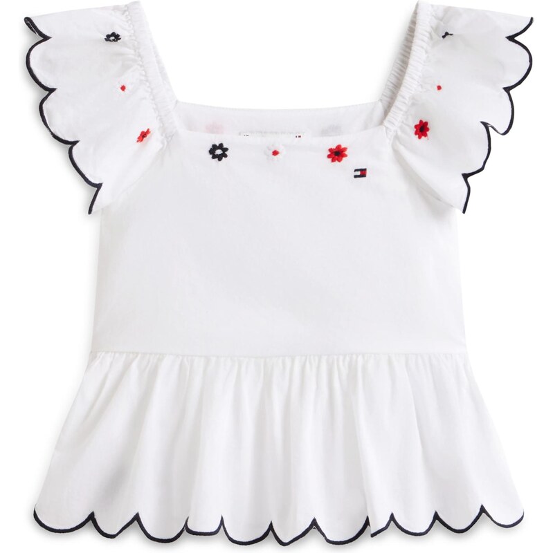 TOMMY HILFIGER Top červená / čierna / biela 67820286